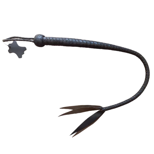 Kožený karabáč 4 listy 90 cm