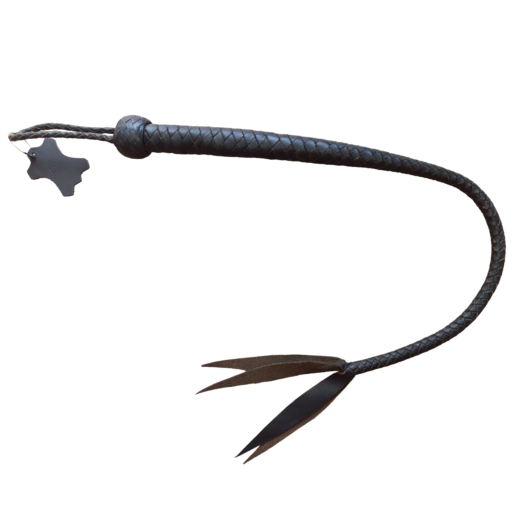 Kožený karabáč 4 listy 90 cm