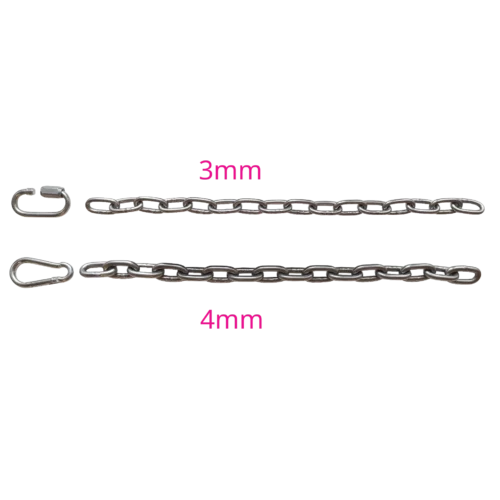 nerez řetěz 3mm / 4mm