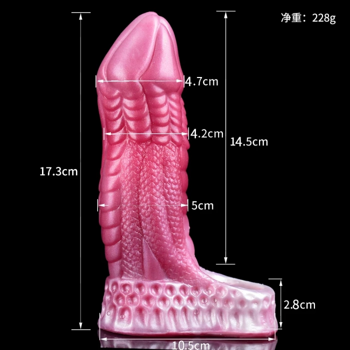 Faak Dračí nástavec penisu s poutkem zavřený 17*4,6 cm - зображення 2
