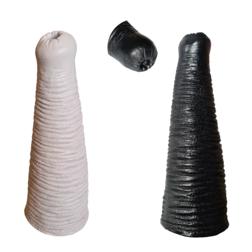 dildo sloní chobot L černý šedý