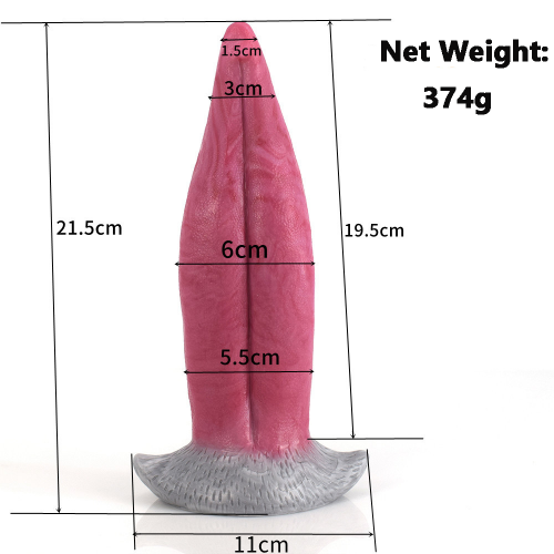 Dračí jazyk dildo červená