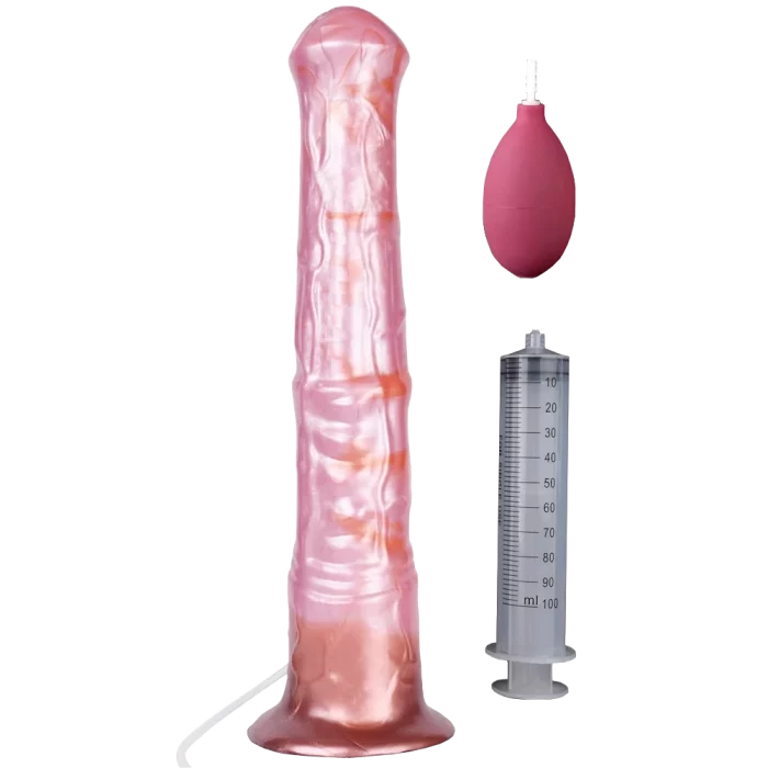 koňské stříkací dildo měkké L