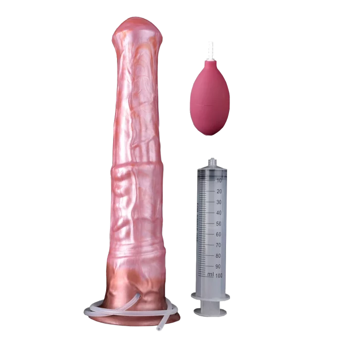 koňské stříkací dildo měkké M