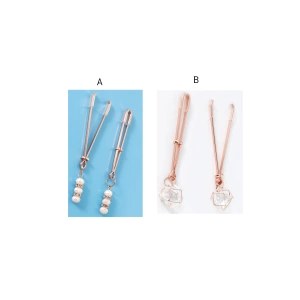 Svorky bradavky Rose Gold