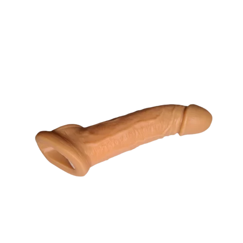 Realistické penis pouzdro se zvednutým žaludem