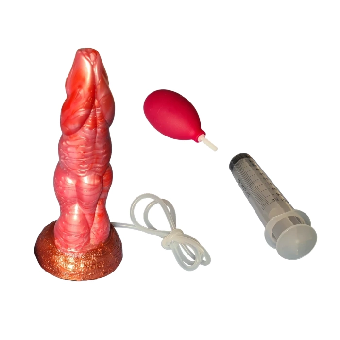 Hou beast squirting dildo made of extra soft silicone