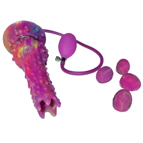 Korál Dildo vagina kladoucí vejce do vaginy či análu a 5 vajec