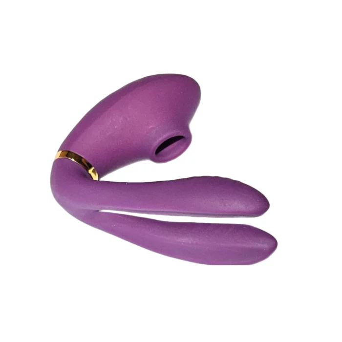 vibrateur et pulsateur clitoridien avec pattes réglables.