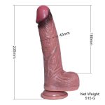 Dvouvrstvé silikonové dildo se zákazkovou měkkostí