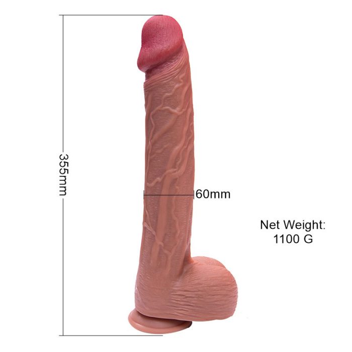Obří ultra realistické dildo se zakázkovou měkkostí