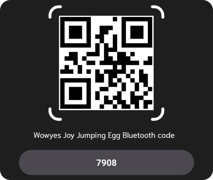 jumping egg bluetooth code