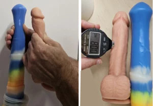 Provnání měkkosti dild - dildo ideálně měkké a dildo relativně měkké