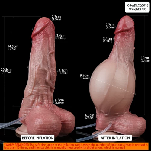 Dildo nafukovací stříkací 20