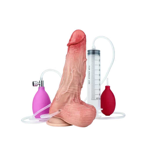 Dildo nafukovací stříkací 20