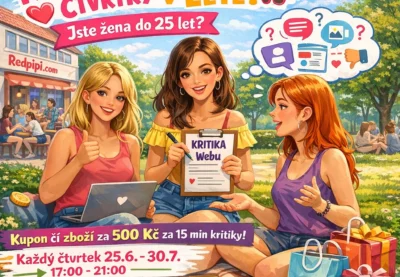 Kritické Dívčí čtvrtky léto 2026 – odměna 500czk – detailní info