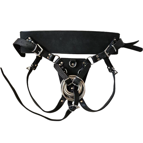 Kožený strap on na všechna dilda